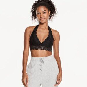 Aeropostale Black Lace Halter Bralette